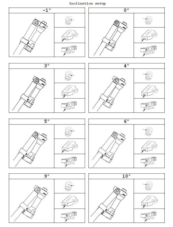 Adjustable rake triple trees 210mm - Image 4